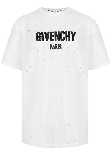 givenchy playeras|givenchy t shirt with holes.